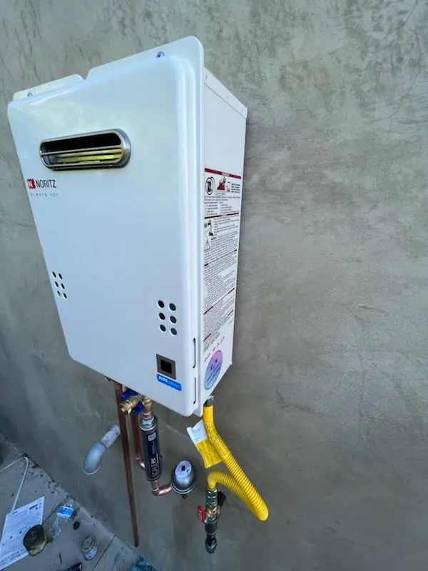 Tankless water heater installation for Wolfe Park homes