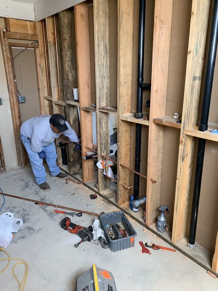 Commercial rough-in plumbing for Water Heater Replacement in Wolfe Park